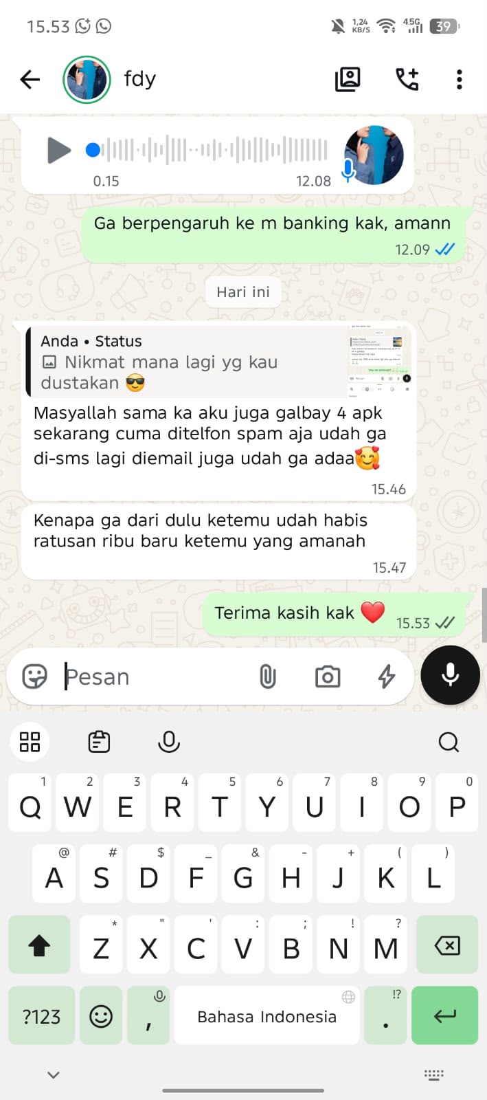 Testimoni klien Gasendra