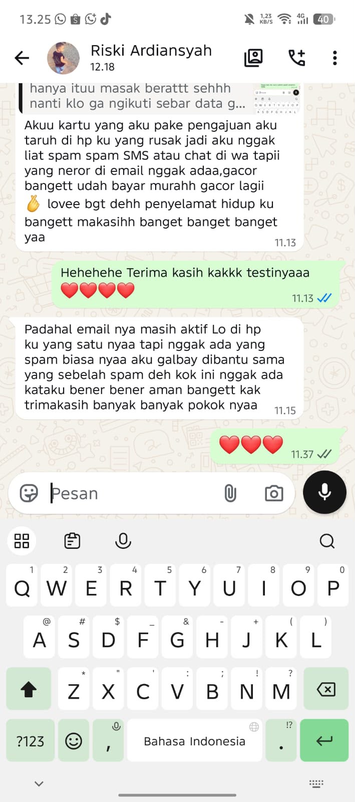 Testimoni klien Gasendra